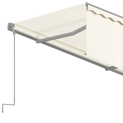 Tenda da Sole Retrattile Manuale con Parasole 4x3 m Crema