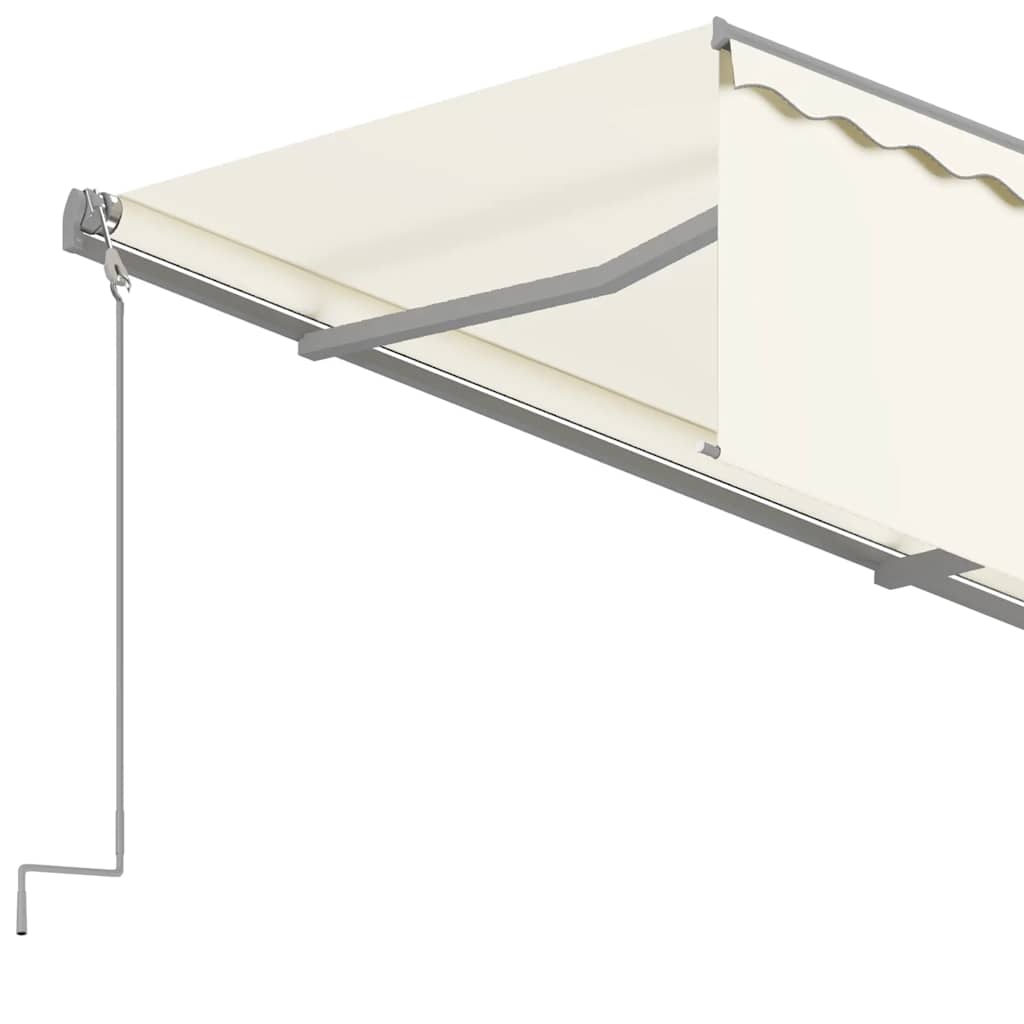 Tenda da Sole Retrattile Automatica con Parasole 4x3 m Crema