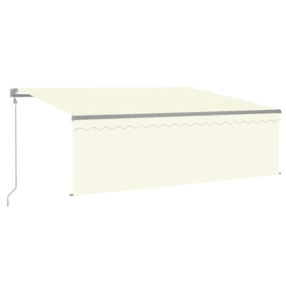 Tenda Automatica con Parasole LED e Sensore Vento 4x3 m Crema
