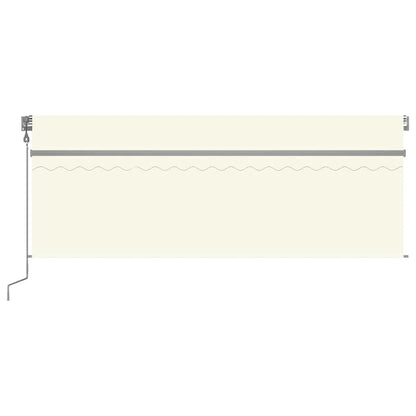 Tenda Automatica con Parasole LED e Sensore Vento 4x3 m Crema