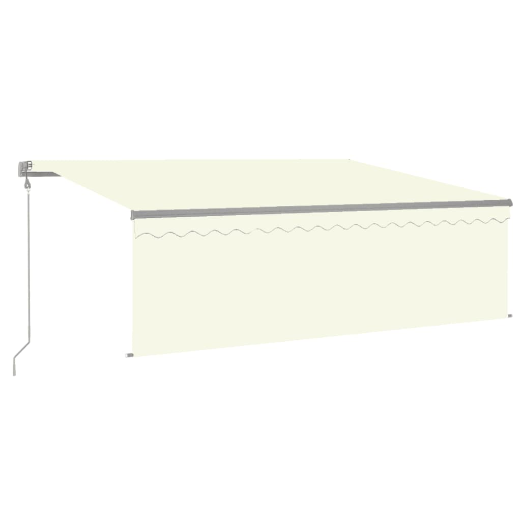 Tenda Retrattile Automatica con Parasole 4,5x3 m Crema