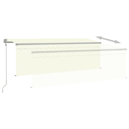 Tenda Retrattile Automatica con Parasole 4,5x3 m Crema