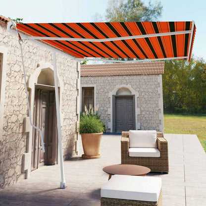Tenda da Sole Automatica Autoportante 300x250cm Arancio Marrone