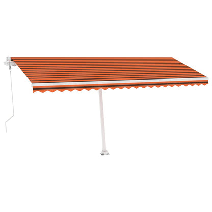 Tenda Retrattile Automatica 400x300 cm Arancione e Marrone