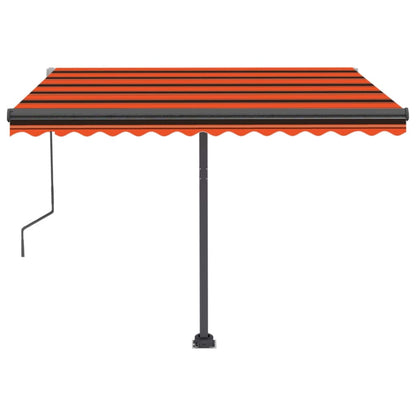 Tenda da Sole Automatica Autoportante 300x250cm Arancio Marrone