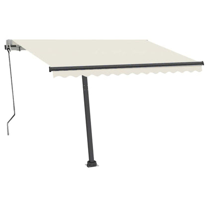 Tenda Automatica con Sensore Vento e LED 300x250 cm Crema