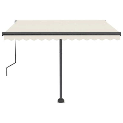 Tenda Automatica con Sensore Vento e LED 300x250 cm Crema
