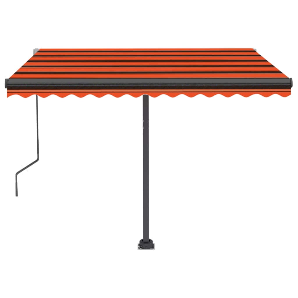 Tenda da Sole Automatica Autoportante 350x250cm Arancio Marrone
