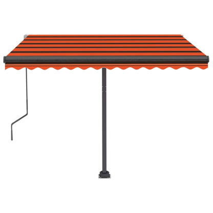 Tenda da Sole Automatica Autoportante 350x250cm Arancio Marrone