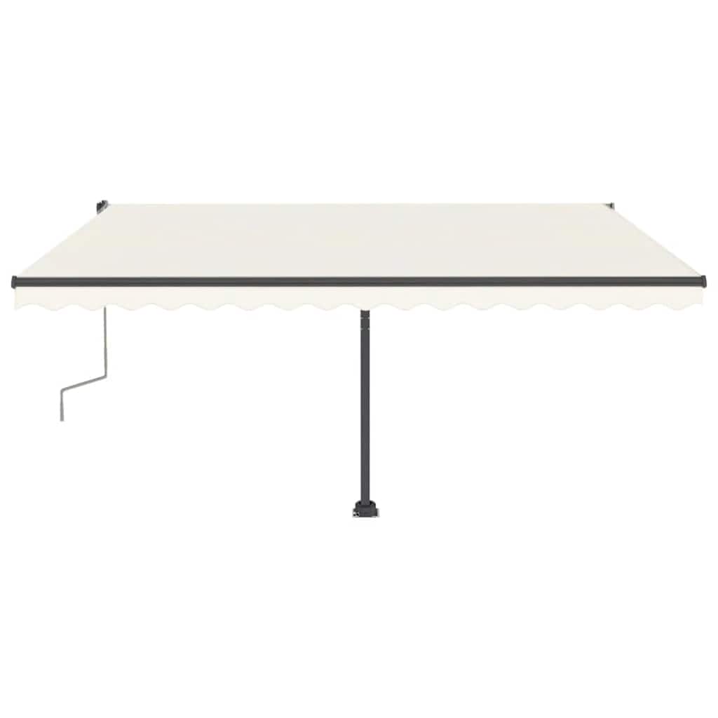 Tenda Sole Retrattile Manuale Autoportante 400x300 cm Crema