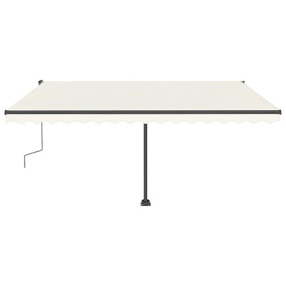 Tenda Sole Retrattile Manuale Autoportante 400x300 cm Crema