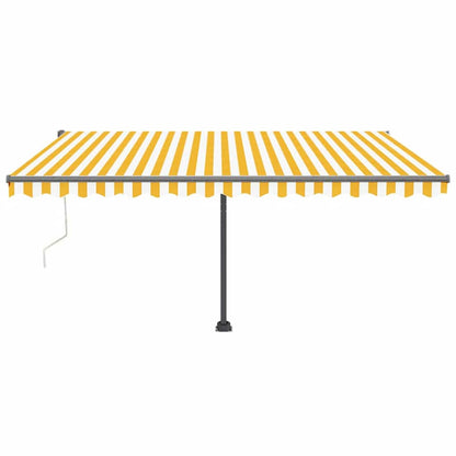 Tenda da Sole Autoportante Automatica 400x300 cm Gialla Bianca