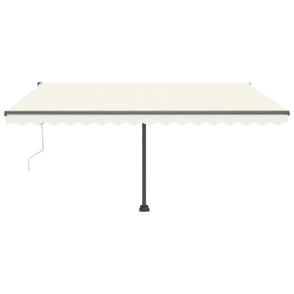 Tenda Automatica con Sensore Vento e LED 400x300 cm Crema