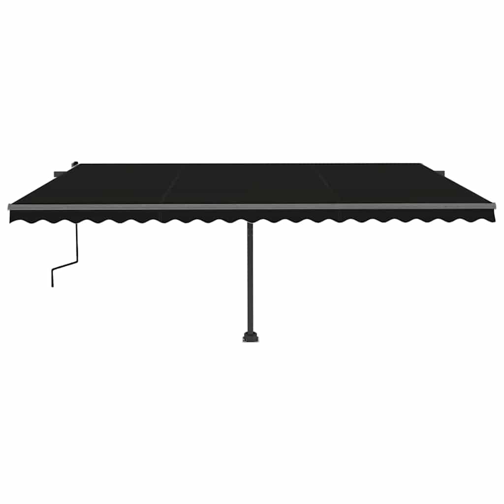 Tenda Sole Retrattile Manuale Autoportante 500x300 cm Antracite