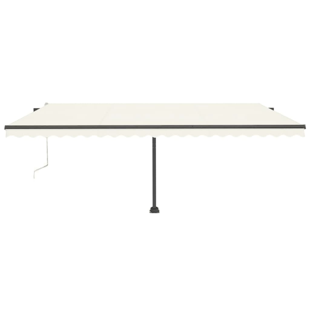 Tenda Automatica con Sensore Vento e LED 500x300 cm Crema