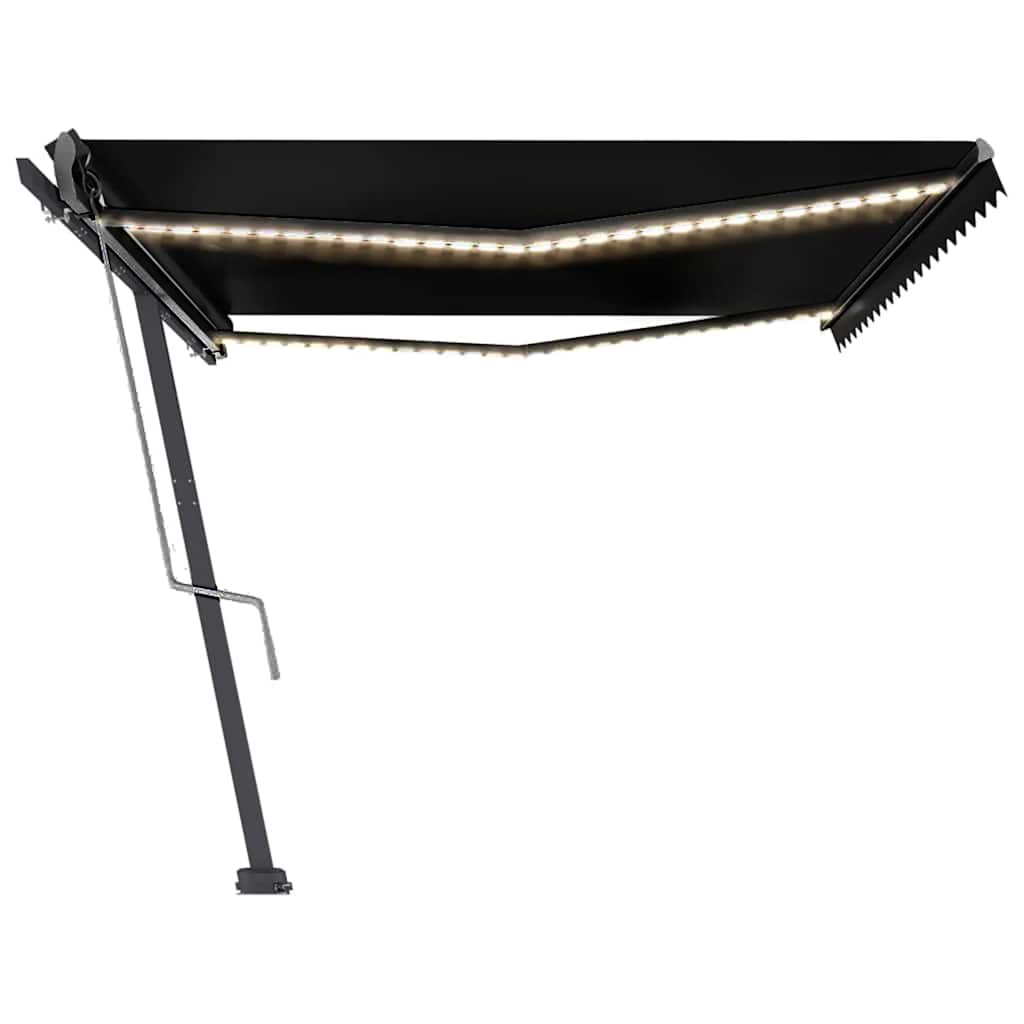 Tenda Automatica con Sensore Vento e LED 500x300 cm Antracite
