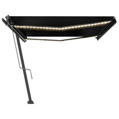 Tenda Automatica con Sensore Vento e LED 500x300 cm Antracite