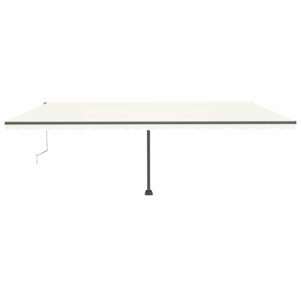 Tenda Automatica con Sensore Vento e LED 600x300 cm Crema