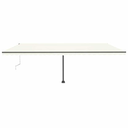 Tenda Automatica con Sensore Vento e LED 600x300 cm Crema