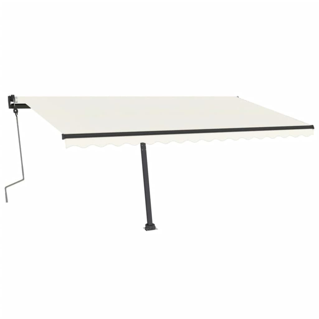 Tenda da Sole Manuale Autoportante 400x350 cm Crema