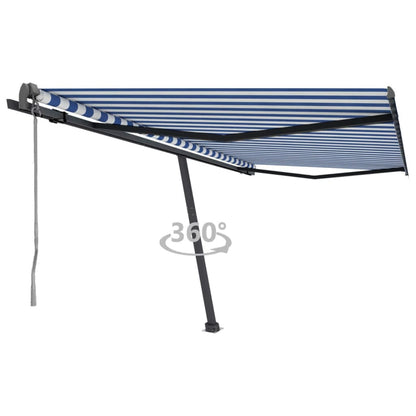Tenda Retrattile Automatica con Palo 400x350 cm Arancio Marrone