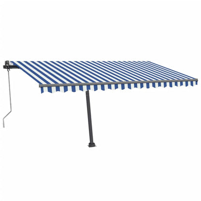 Tenda Retrattile Automatica con Palo 400x350 cm Arancio Marrone