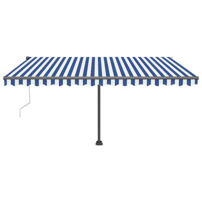 Tenda Retrattile Automatica con Palo 400x350 cm Arancio Marrone