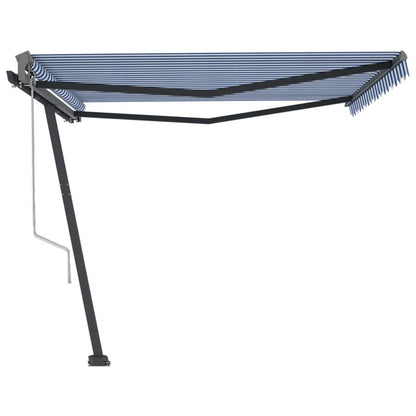 Tenda Retrattile Automatica con Palo 400x350 cm Arancio Marrone