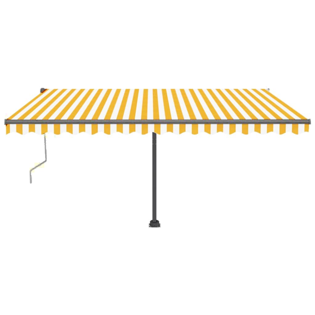Tenda da Sole Autoportante Automatica 400x350 cm Gialla Bianca