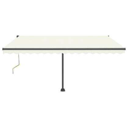 Tenda Automatica con Sensore Vento e LED 400x350 cm Crema