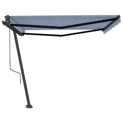 Tenda Retrattile Automatica con Palo 450x350 cm Arancio Marrone