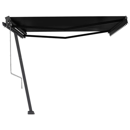 Tenda Sole Retrattile Automatica con Palo 450x350 cm Antracite