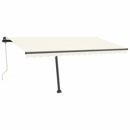 Tenda Automatica con Sensore Vento e LED 450x350 cm Crema