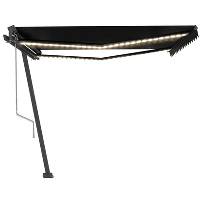 Tenda Automatica con Sensore Vento e LED 450x350 cm Antracite