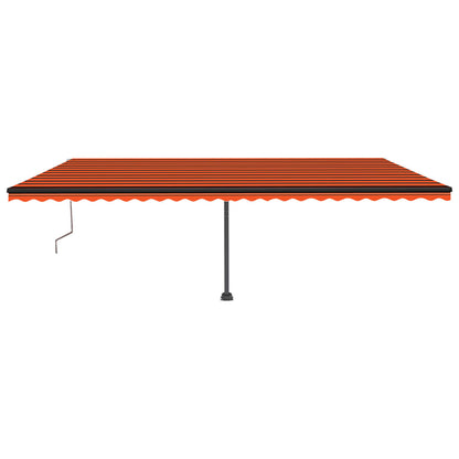 Tenda da Sole Autoportante Automatica 600x350cm Arancio Marrone