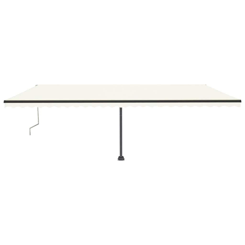 Tenda Automatica con Sensore Vento e LED 600x350 cm Crema