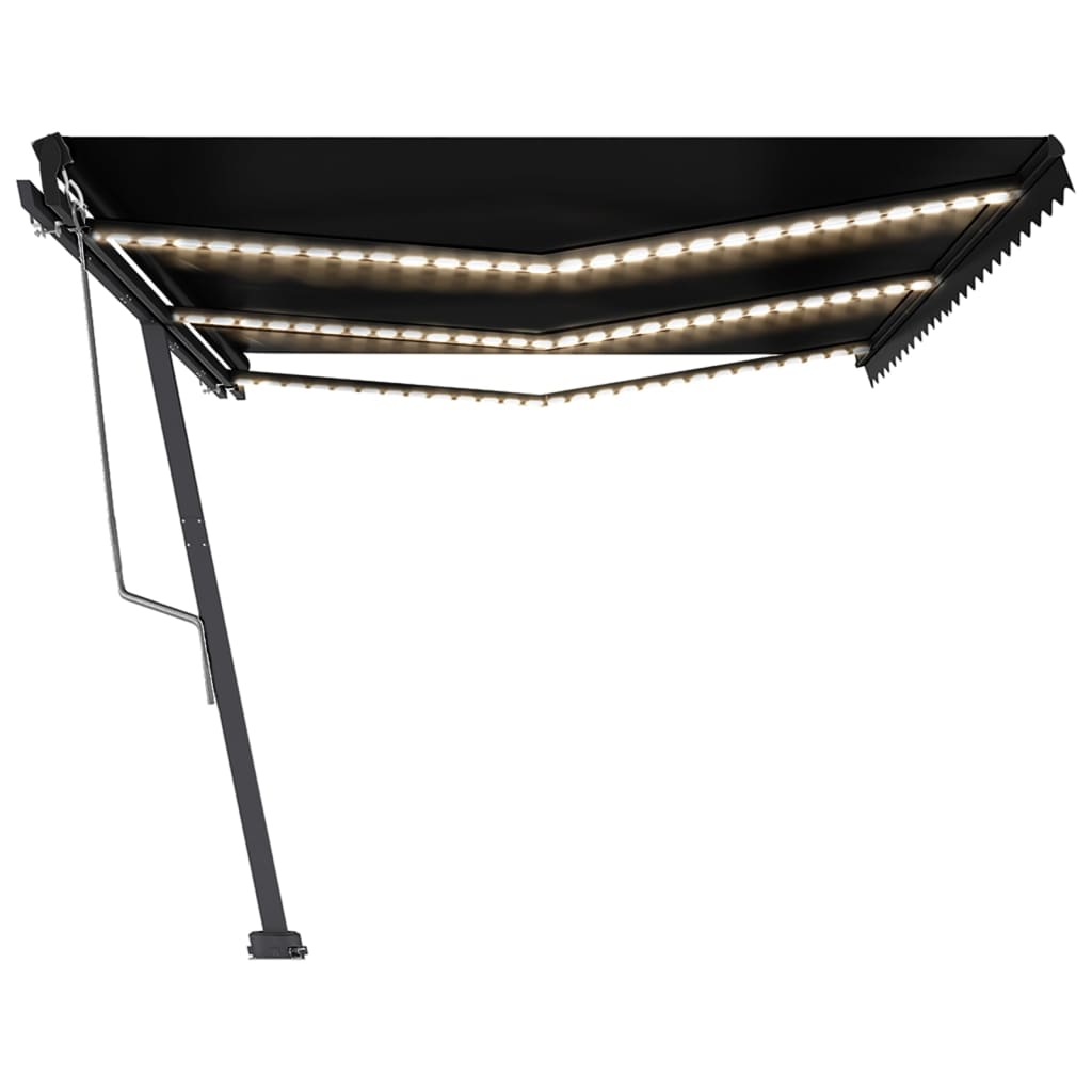 Tenda Automatica con Sensore Vento e LED 600x350 cm Antracite
