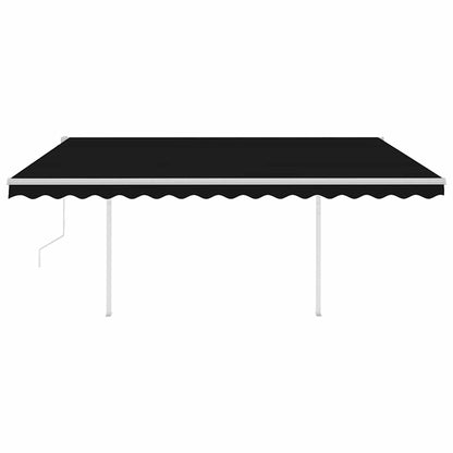 Tenda Automatica con Sensore Vento e LED 4,5x3 m Antracite