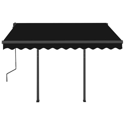 Tenda Automatica Sensore Vento e LED 3,5x2,5 cm Antracite