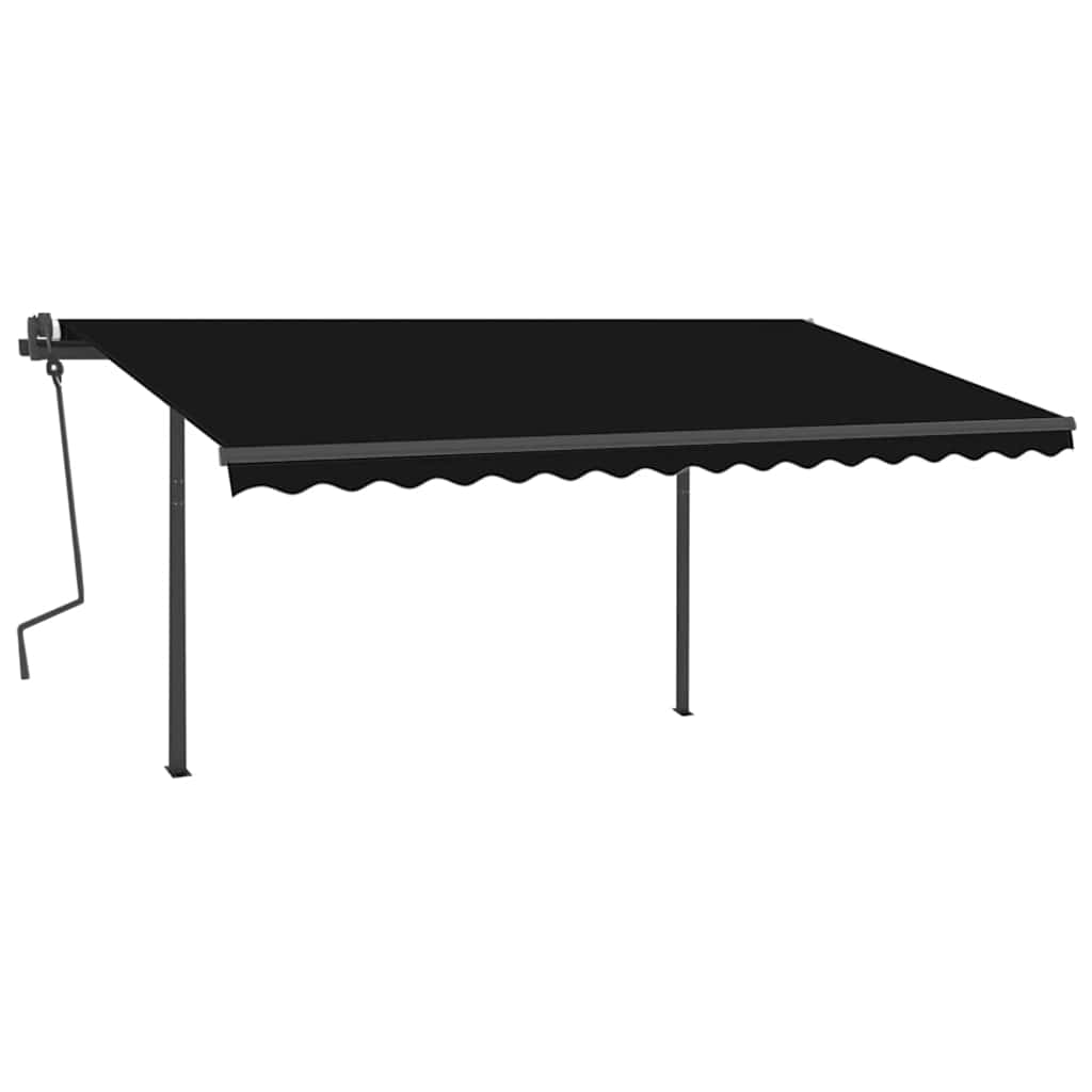Tenda Automatica con Sensore Vento e LED 4,5x3 m Antracite