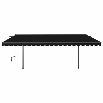 Tenda Automatica con Sensore Vento e LED 5x3 m Antracite