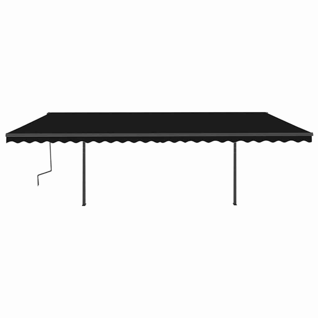 Tenda da Sole Automatica con Sensore Vento e LED 6x3m Antracite