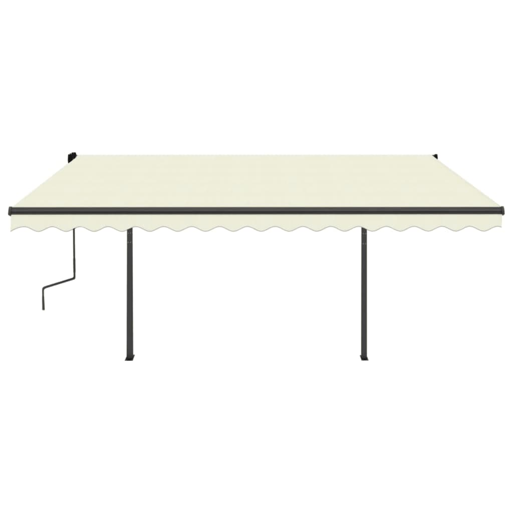 Tenda Automatica con Sensore Vento e LED 4x3,5 m Crema
