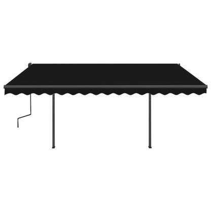 Tenda Automatica con Sensore Vento e LED 4x3,5 m Antracite