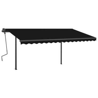Tenda Automatica con Sensore Vento e LED 4,5x3,5 m Antracite