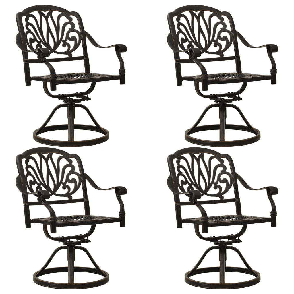 Set da Bistrot 5 pz in Alluminio Pressofuso Bronzo