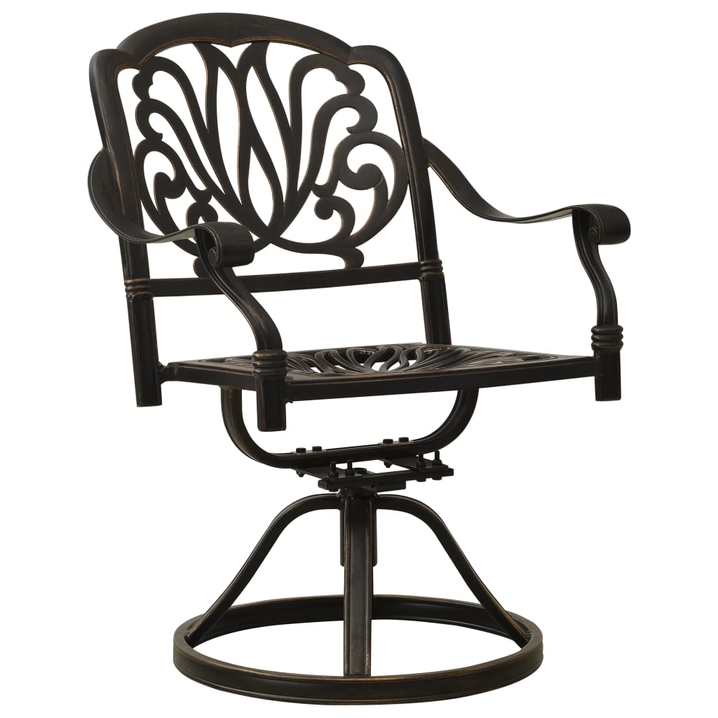 Set da Bistrot 5 pz in Alluminio Pressofuso Bronzo