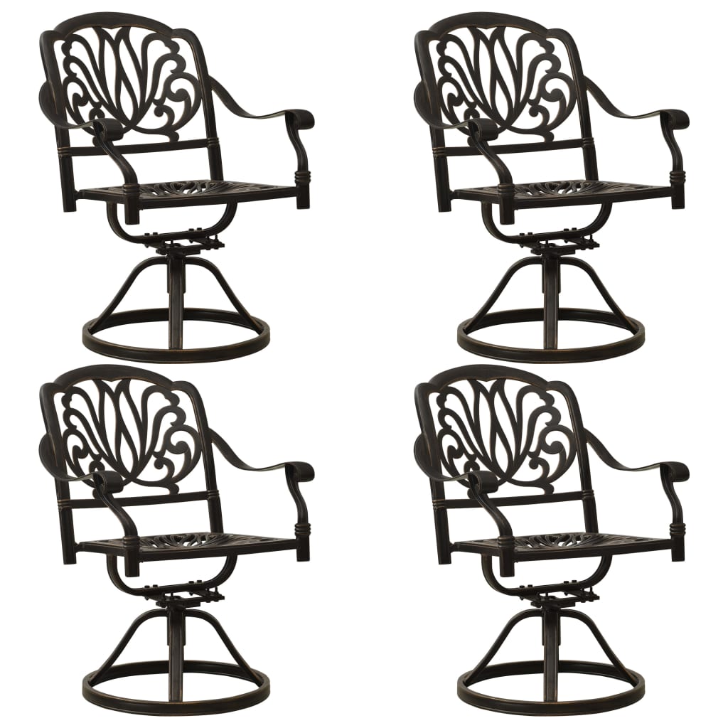 Set da Bistrot 5 pz in Alluminio Pressofuso Bronzo