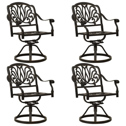Set da Bistrot 5 pz in Alluminio Pressofuso Bronzo