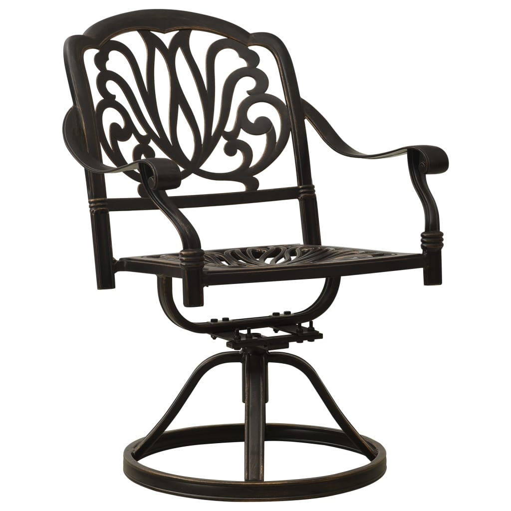 Set da Bistrot 5 pz in Alluminio Pressofuso Bronzo